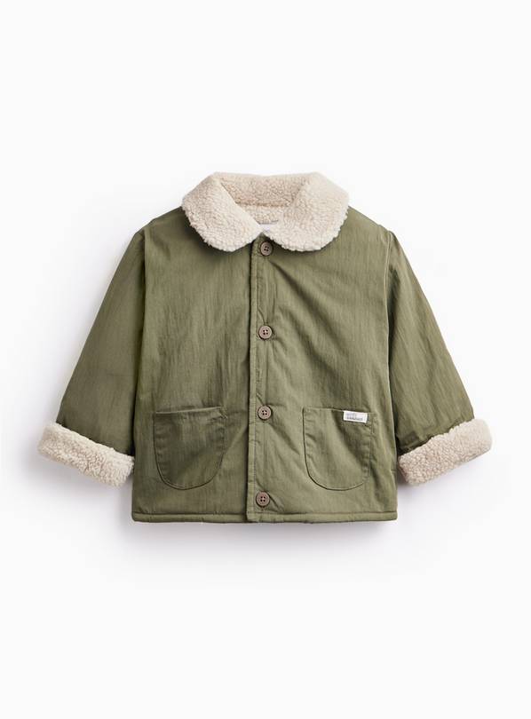 Khaki Heritage Borg-Lined Barn Jacket 9-12 months